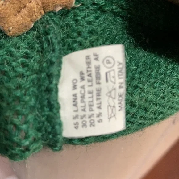 ICEBERG Green Wool Alpaca Ram Sweater - Picture 14 of 14